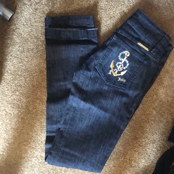 Anchor Juicy Couture Jeans 👖 Sz 24 - Picture 1 of 3